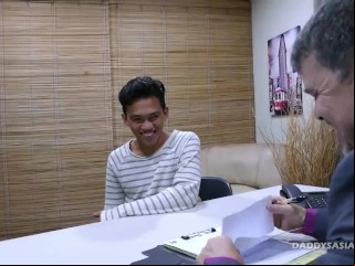 Daddy Mike Dildo Fucks Asian Urchin Jude
